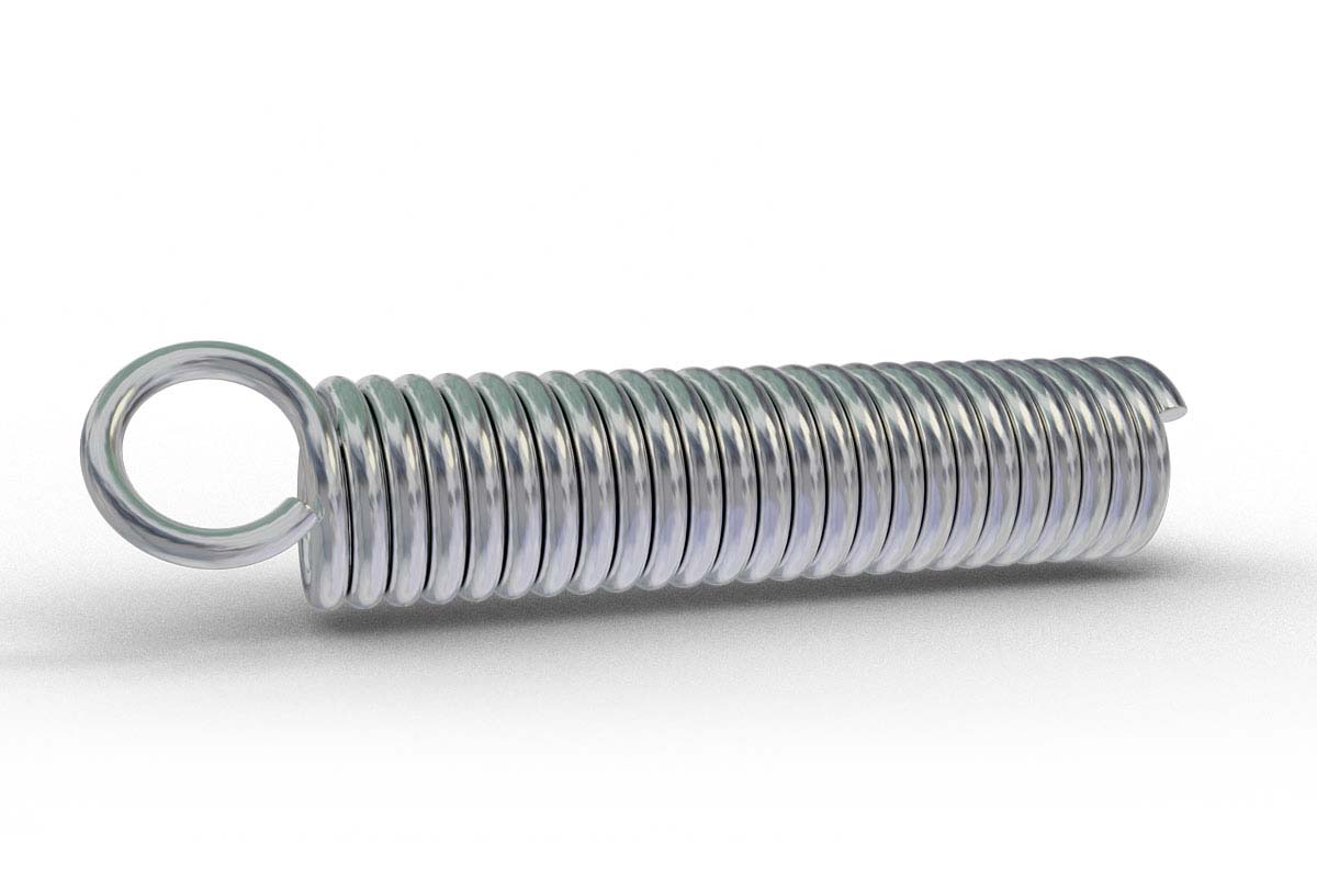 Zug-Feder 0,5mm Haken Öse 4,5x33,1mm 1kg Spiral Edel-stahl rostfrei Metall 